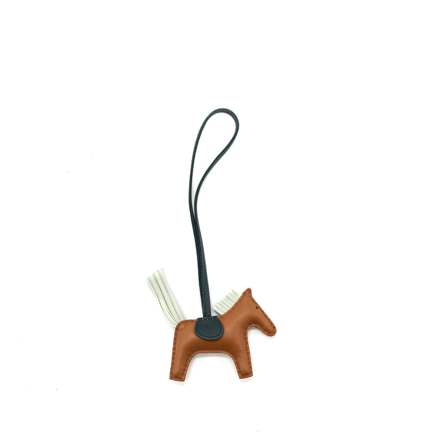 Hermes Rodeo PM Bag Charm Gold/ Vert Fizz/ Vert Cypres Stamp U