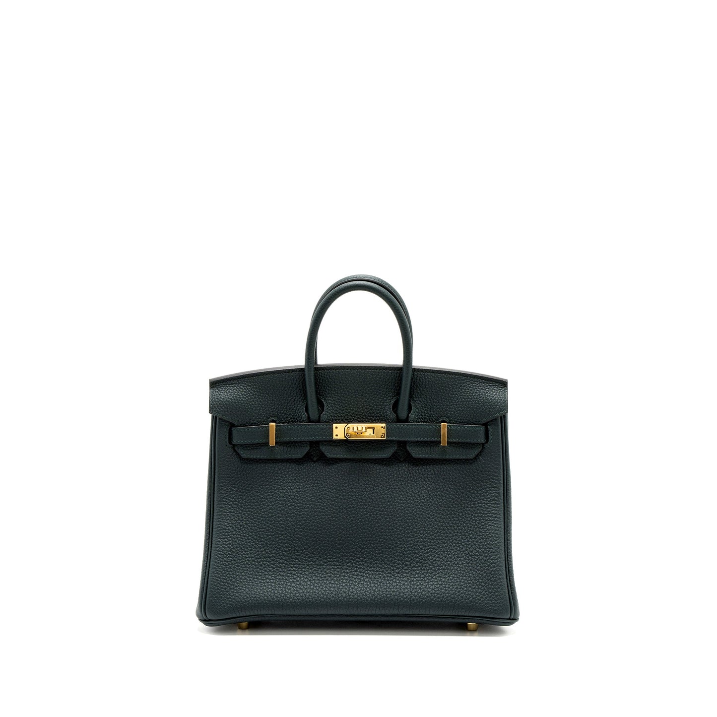 Hermes Birkin 25 Togo Vert Cypres GHW Stamp C