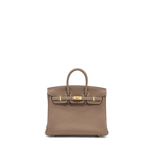 Hermes Birkin 25 Togo Etoupe GHW Stamp U