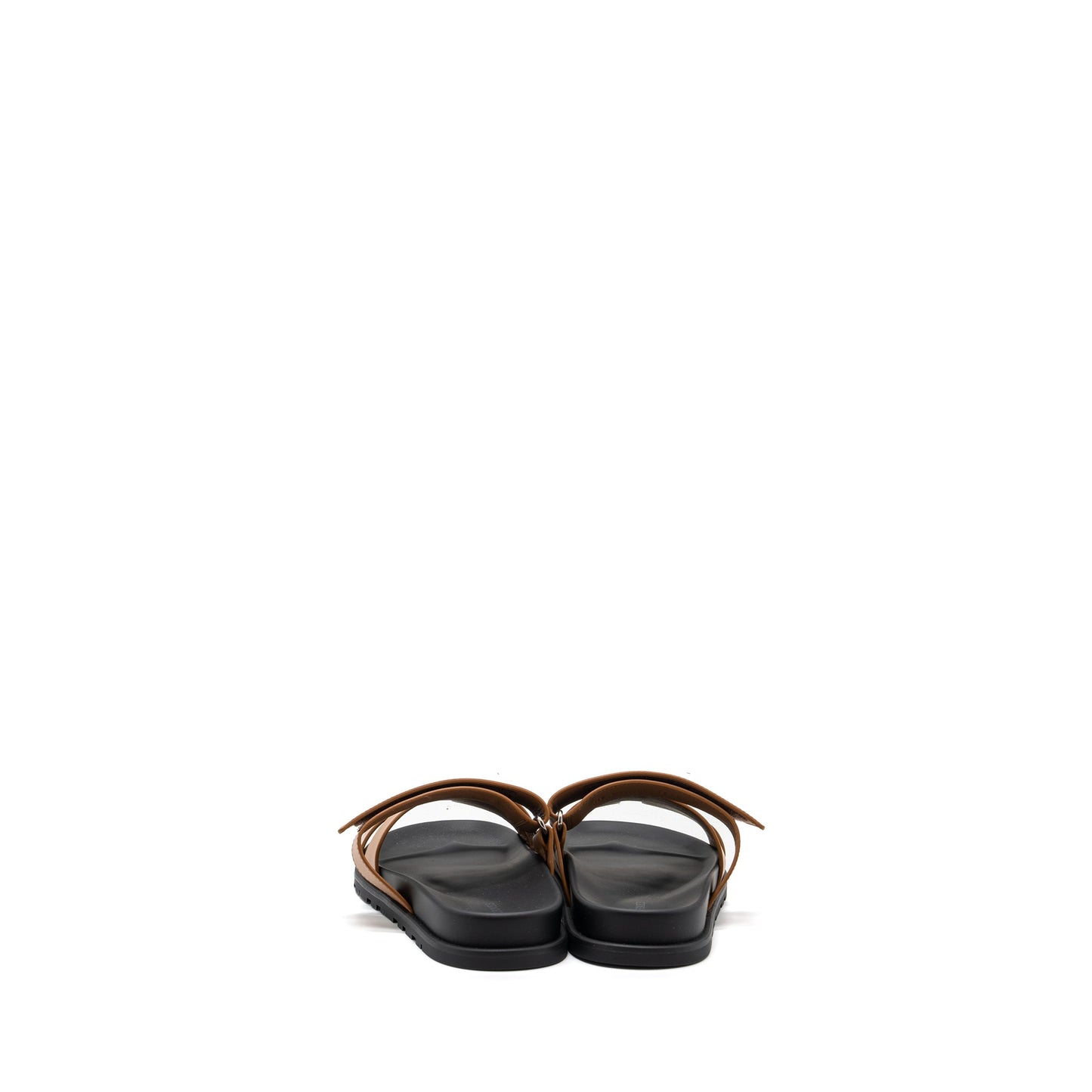 HERMES SIZE 43 CHYPRE SANDALS CALFSKIN NATURAL