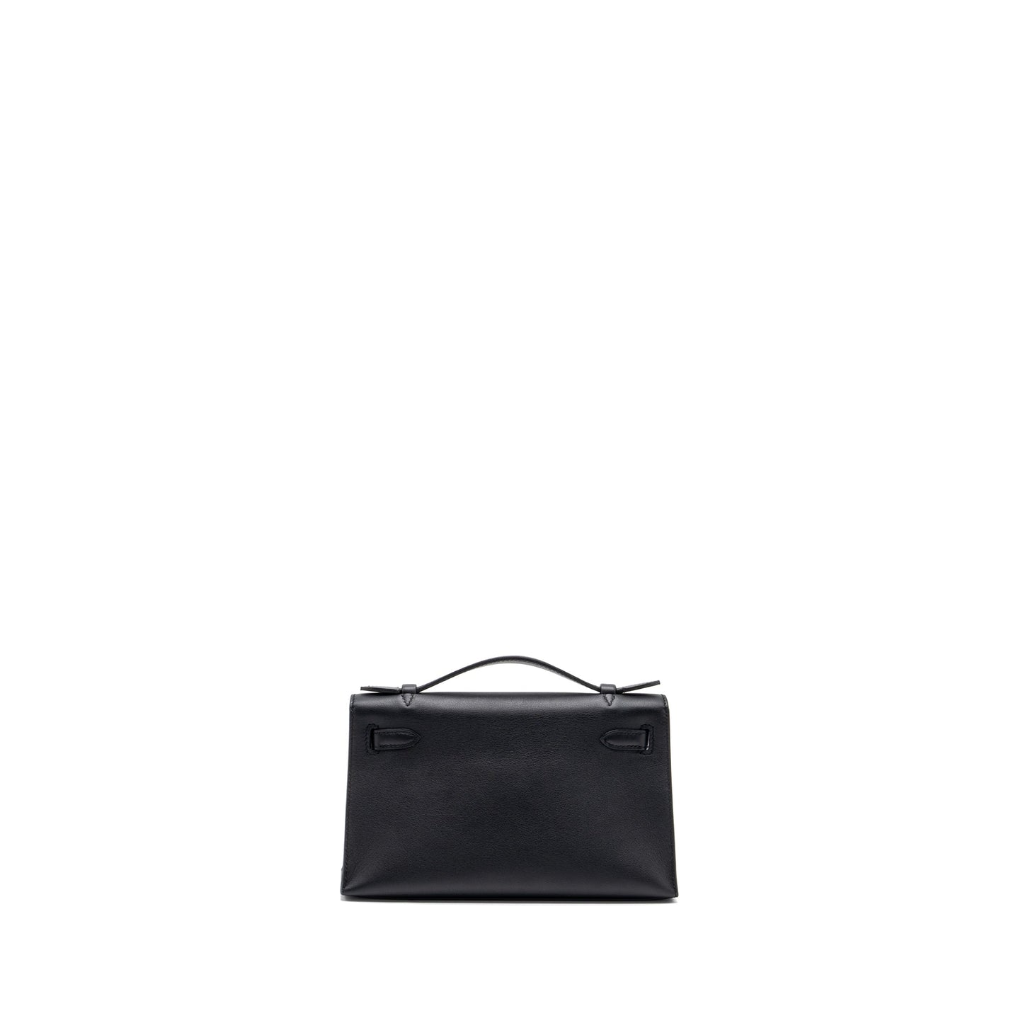 Hermes Kelly Pochette Swift Black GHW Stamp D