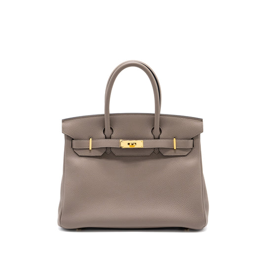Hermes birkin 30 togo gris asphalt GHW stamp C