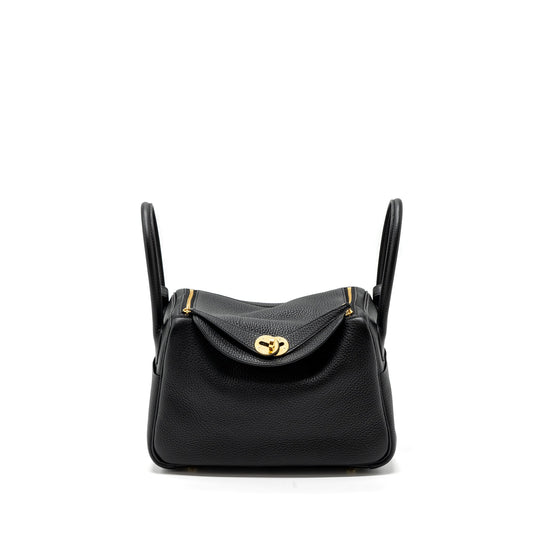 Hermes lindy 26 clemence black GHW stamp U