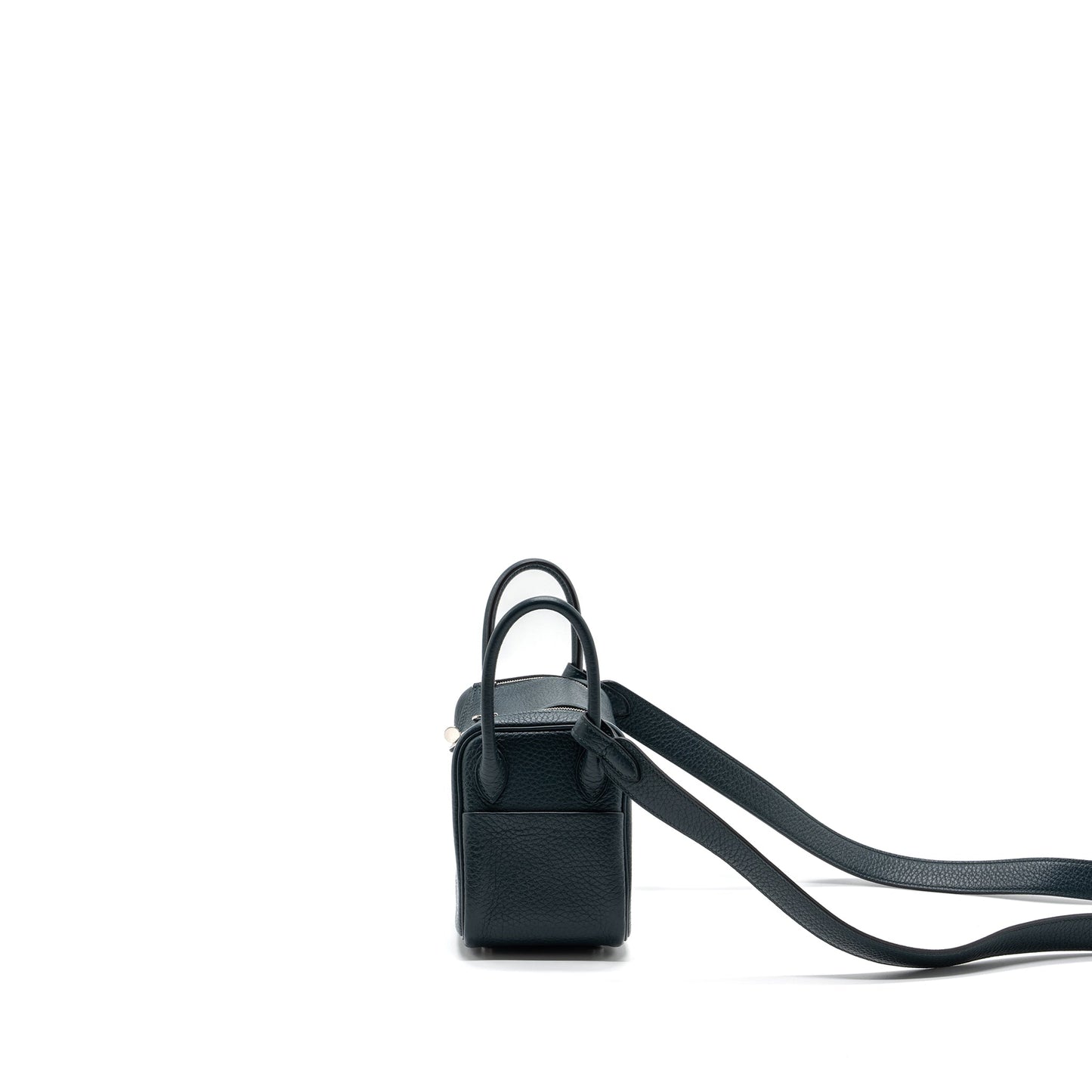 Hermes mini lindy clemence vert cypres SHW stamp U