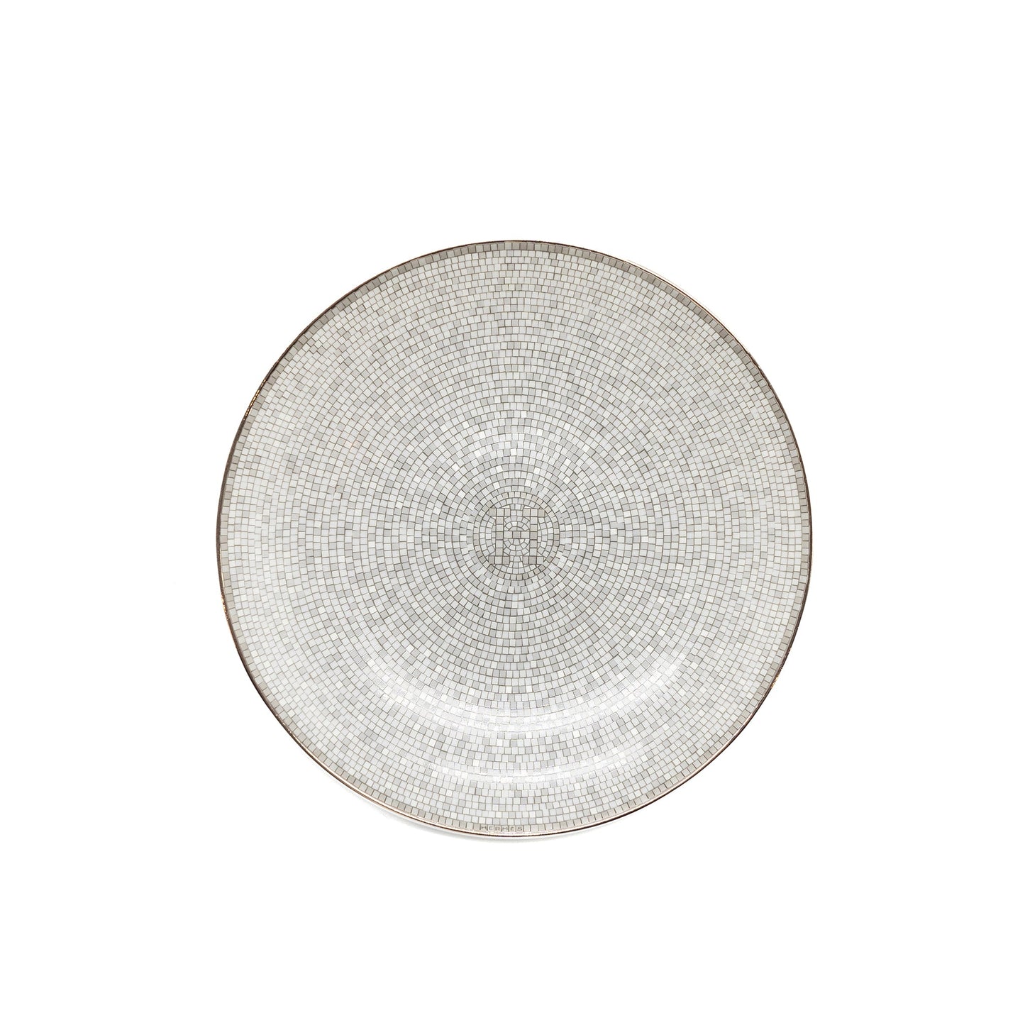 Hermes Mosaique Au 24 Platinum Dessert Plate(2 in a set)