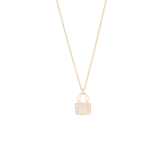 Hermes Constance Amulette Pendant Rose Gold Diamonds