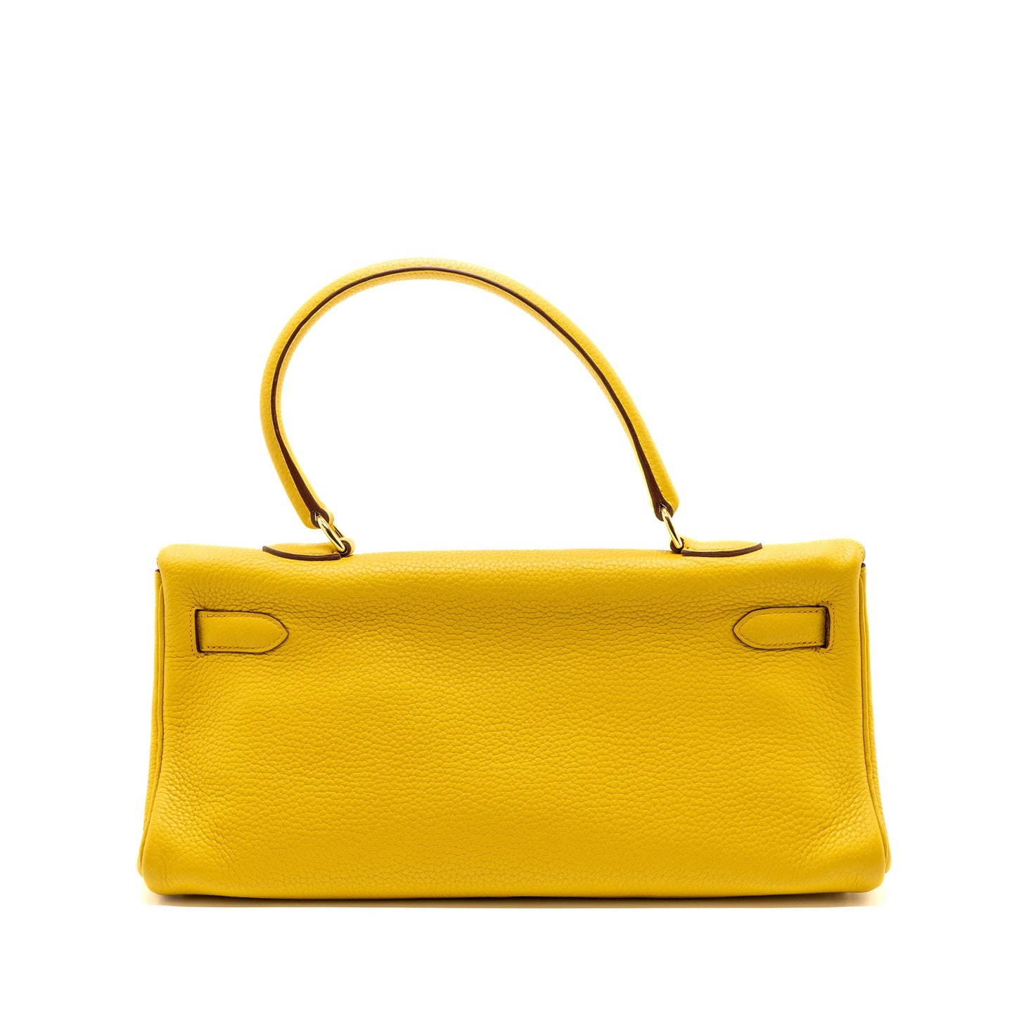 Hermes shoulder kelly clemence 9D Jaune Amber GHW Stamp Square N