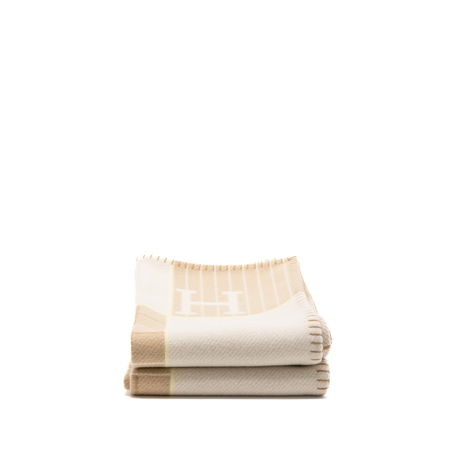 Hermes 100x140 Avalon Cabriole Blanket Biscuit