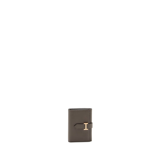 Hermes Bearn Compact Wallet Epsom Gris Etain RGHW Stamp U