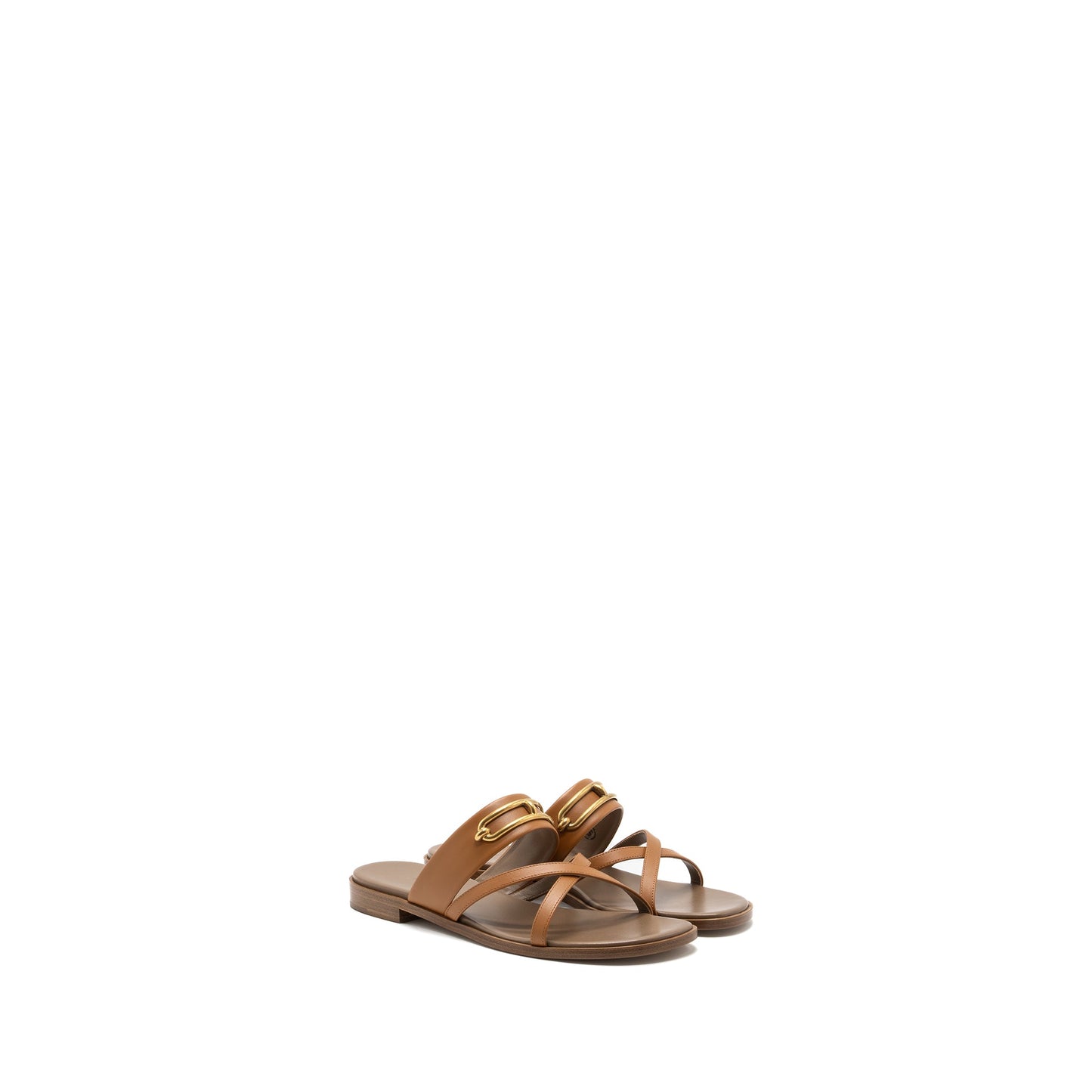 Hermes size 38.5 Claire sandal calfskin gold GHW