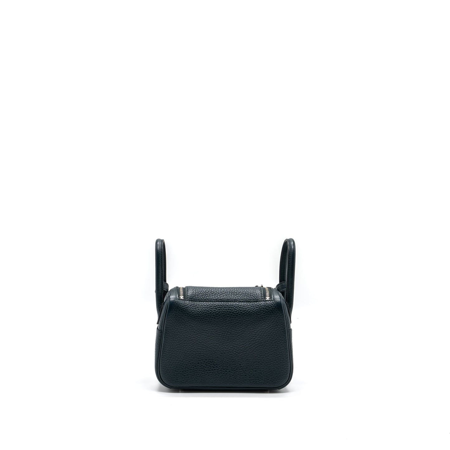 Hermes mini lindy clemence vert cypres SHW stamp U