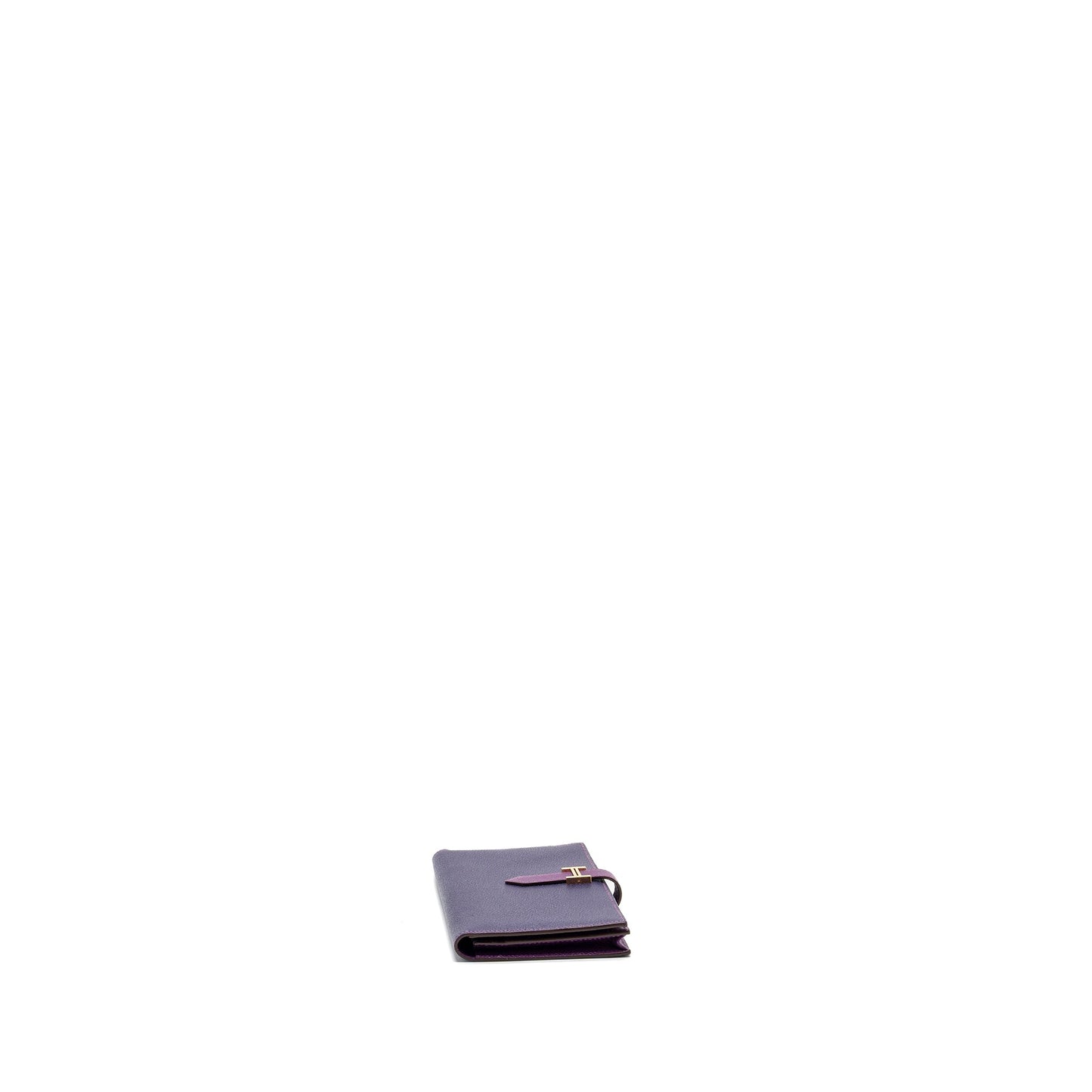 Hermes Bearn Long Wallet Special Order Epsom Purple GHW Stamp Square R