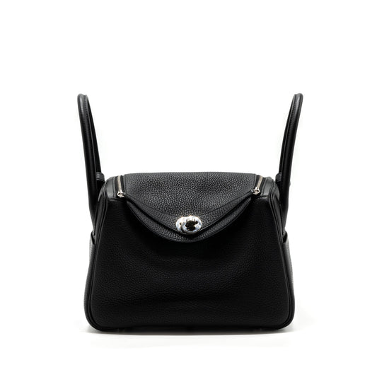 Hermes Lindy 26 Clemence Black SHW Stamp Y