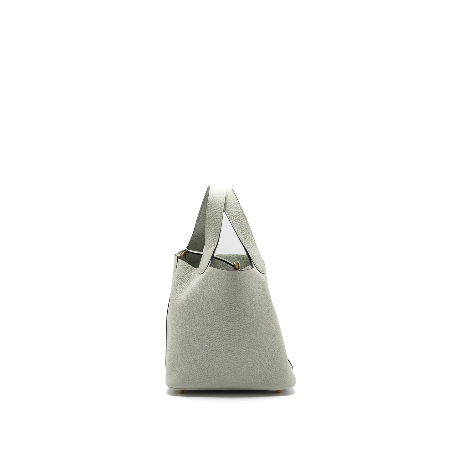 Hermes picotin 18 lock bag clemence gris neve GHW stamp B