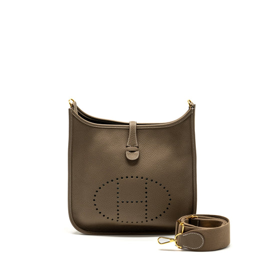 Hermes Evelyne 29 clemence etoupe GHW stamp D