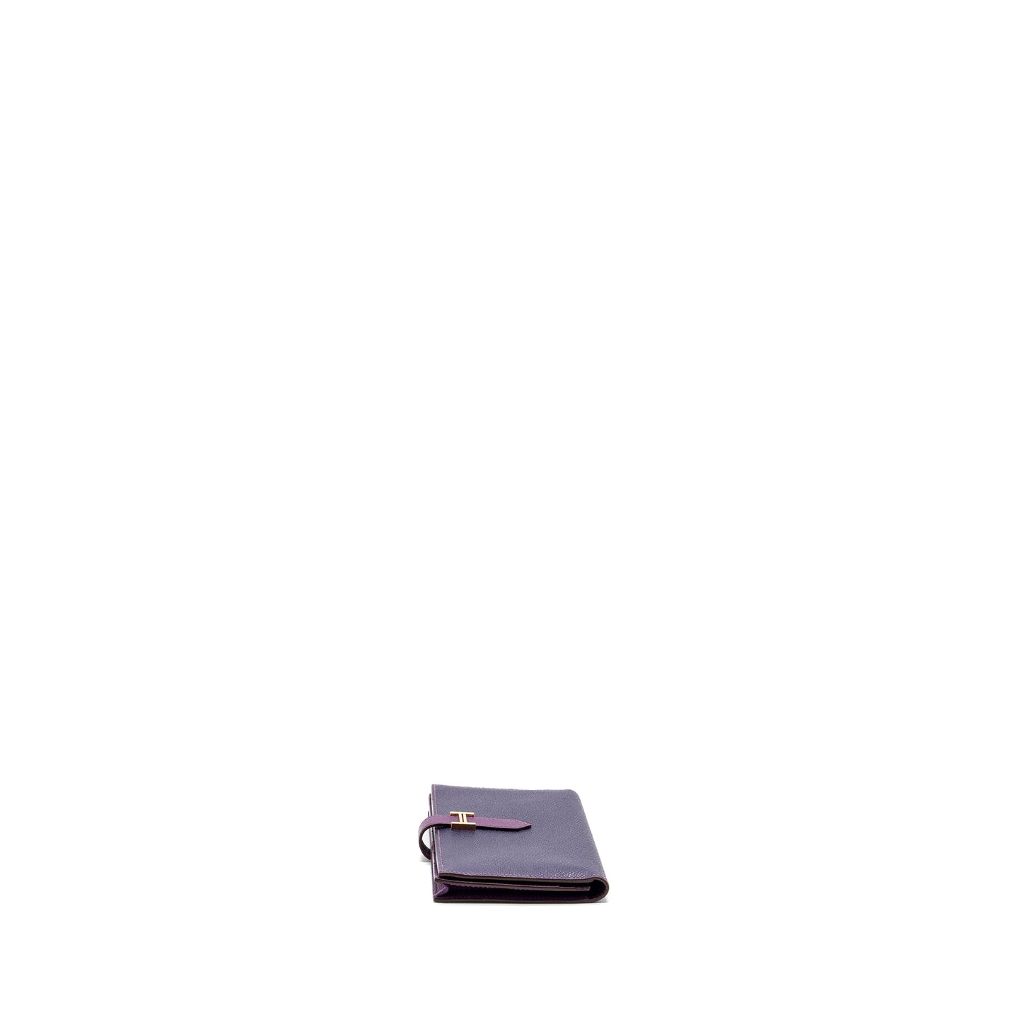 Hermes Bearn Long Wallet Special Order Epsom Purple GHW Stamp Square R