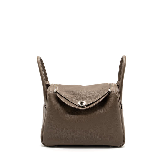 Hermes Lindy 30 Clemence Etoupe SHW Stamp C
