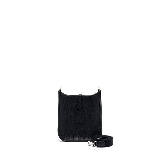 Hermes mini evelyne clemence black SHW stamp U