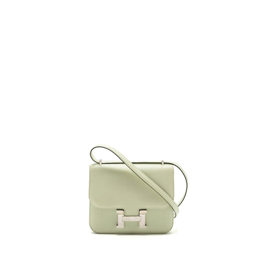 Hermes mini Constance epsom vert fizz SHW stamp U