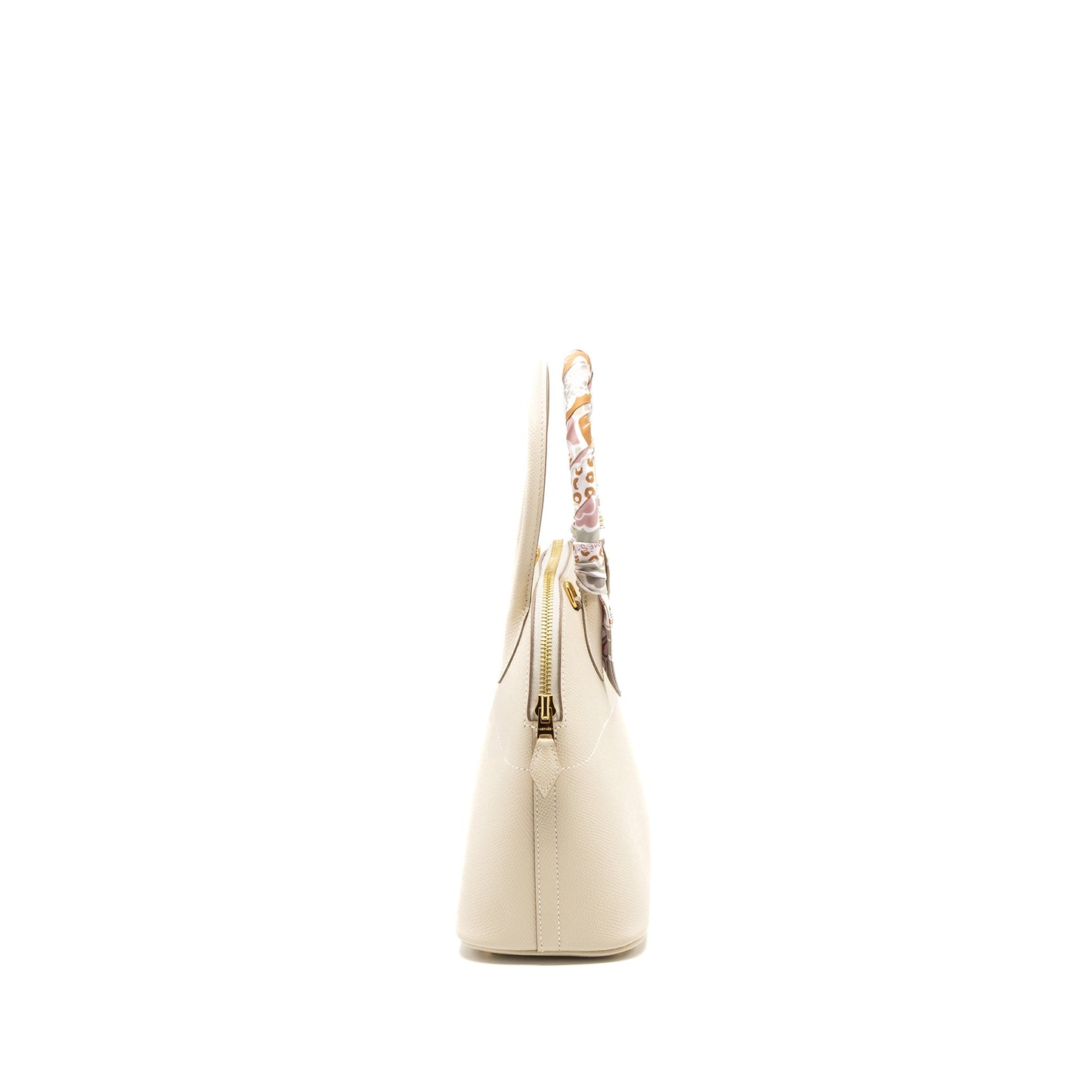 Hermes bolide 27 epsom craie GHW stamp Z with an extra hermes twilly