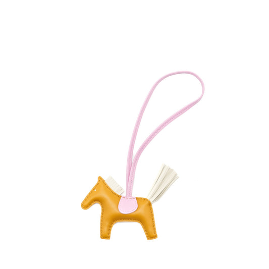Hermes Rodeo pm bag charm sesame / mauve sylvestre / craie stamp Z