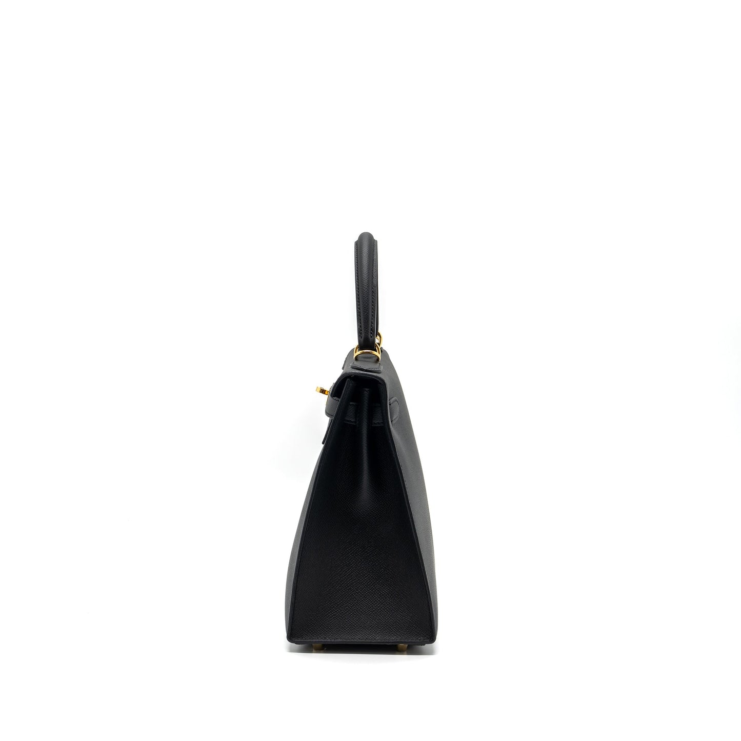 Hermes Kelly 28 Epsom BLACK GHW Stamp D
