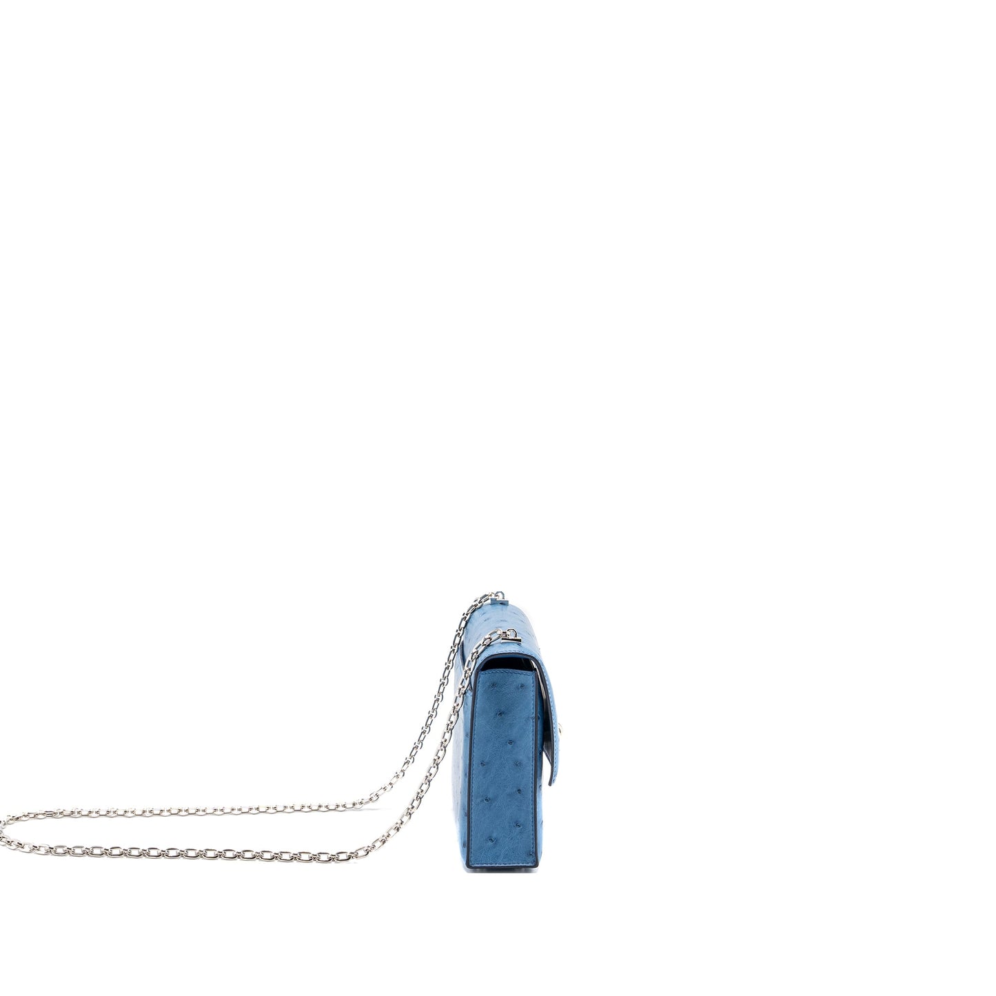 Hermes Mini Verrou Ostrich Hanada SHW Stamp Z