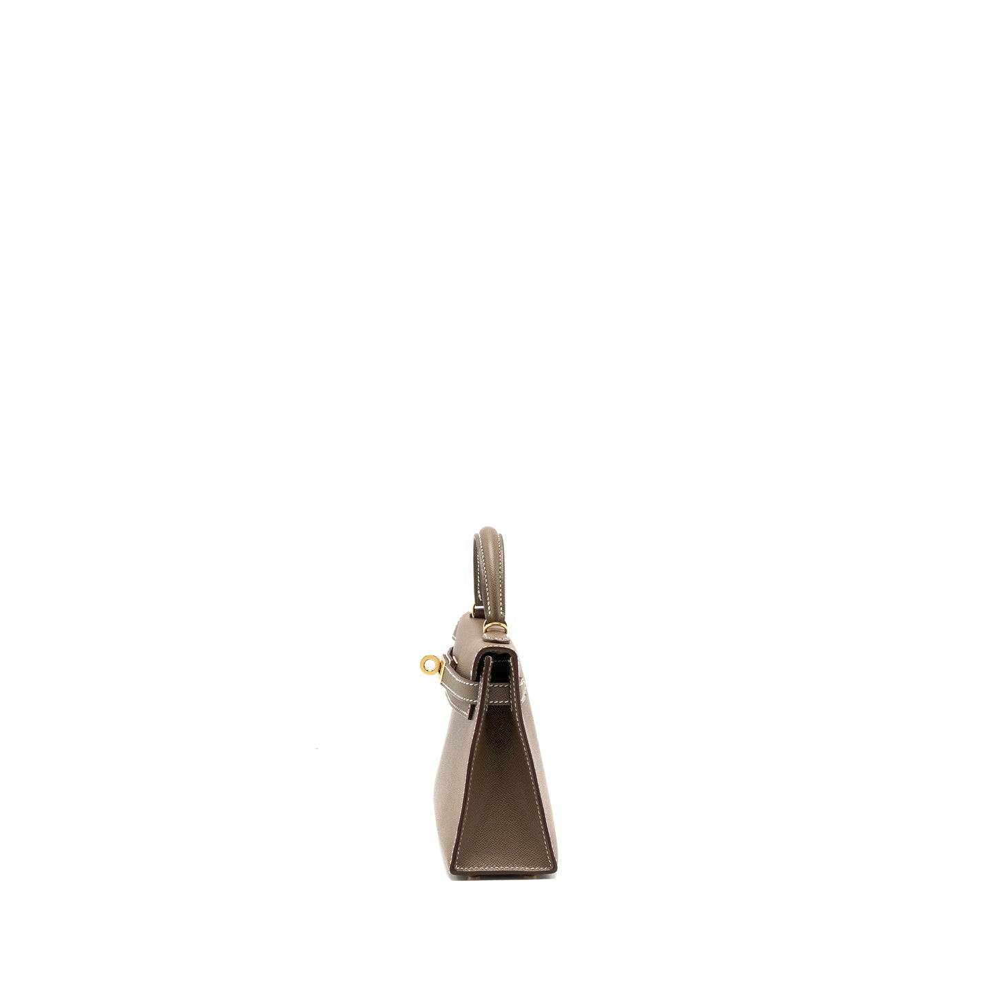 Hermes mini kelly II madame etoupe GHW stamp B
