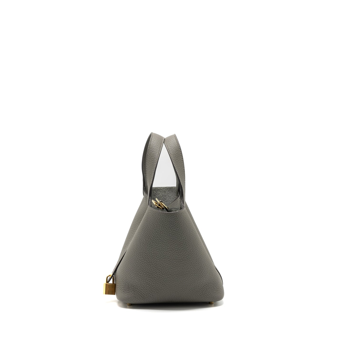 Hermes Picotin 18 Lock Bag Clemence Gris Meyer GHW Stamp U