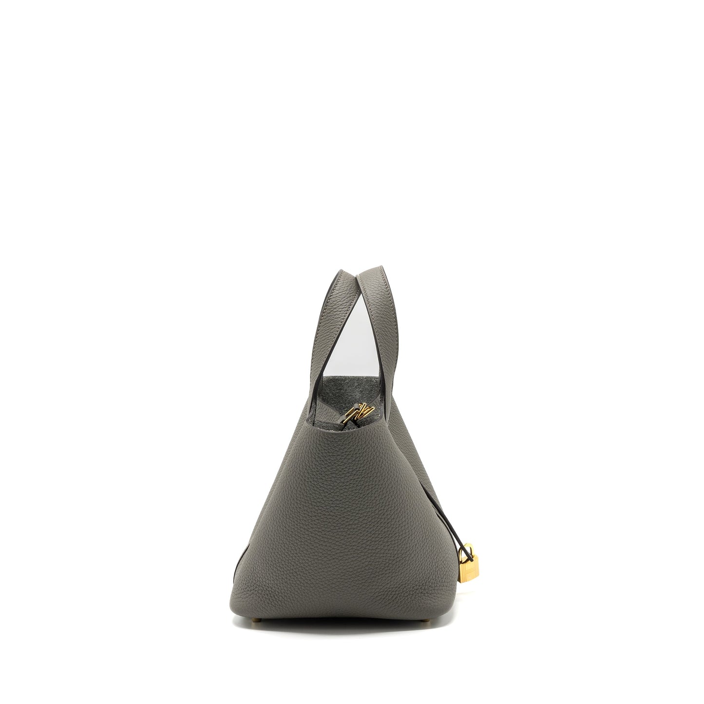 Hermes Picotin 18 Lock Bag Clemence Gris Meyer GHW Stamp U