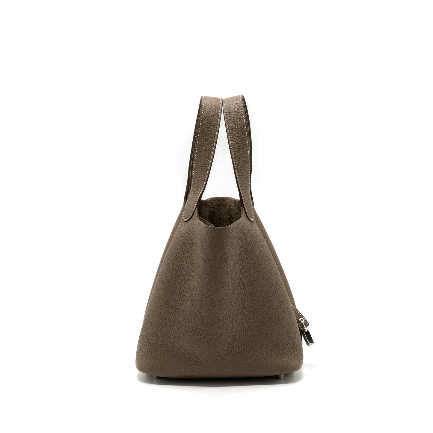 Hermes picotin 22 lock bag clemence etoupe SHW stamp Z
