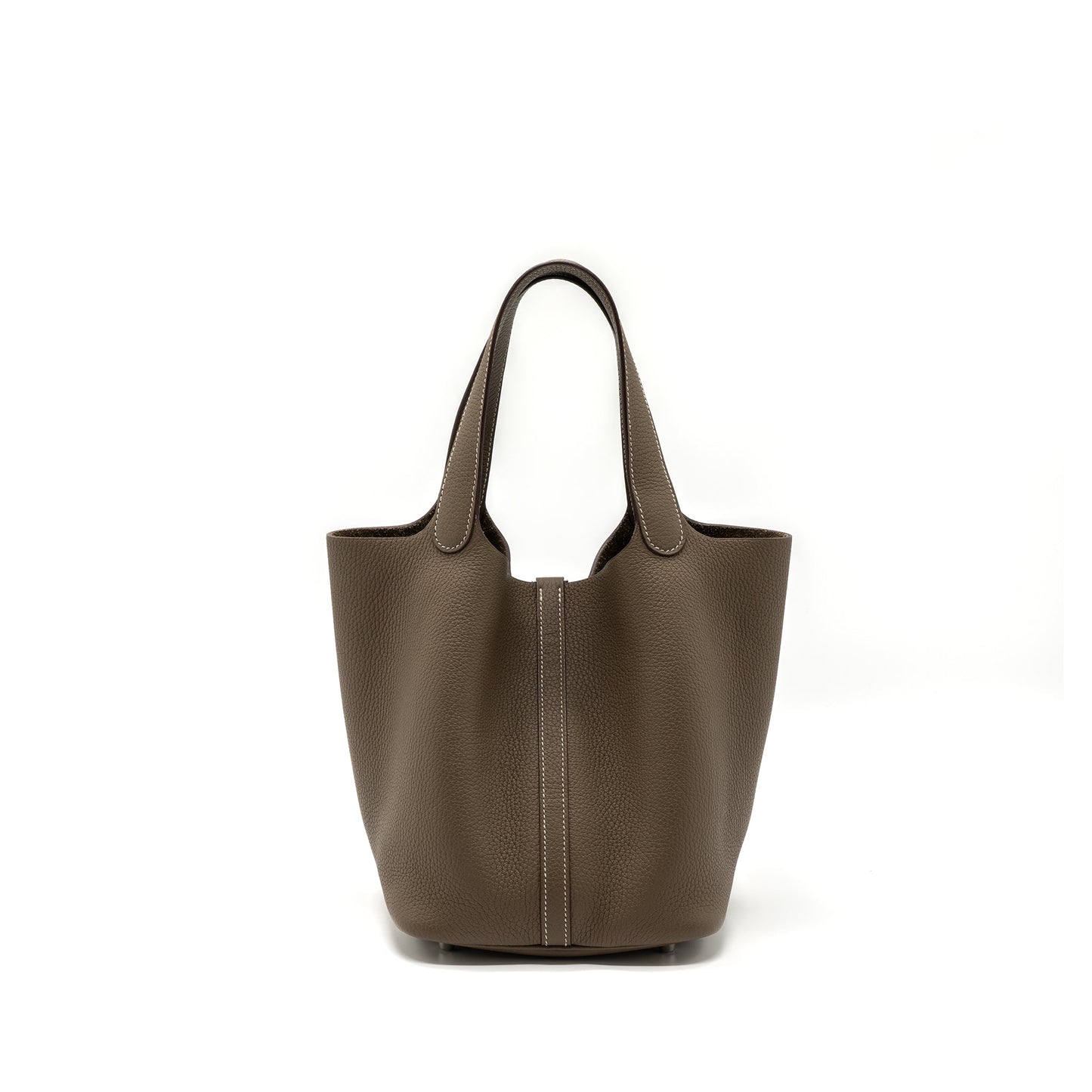 Hermes picotin 22 lock bag clemence etoupe SHW stamp Z