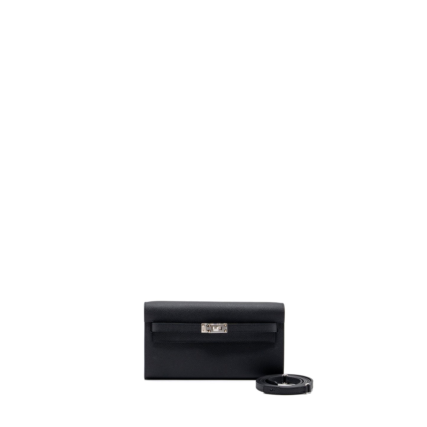 Hermes Kelly To Go Epsom Black SHW Stamp U