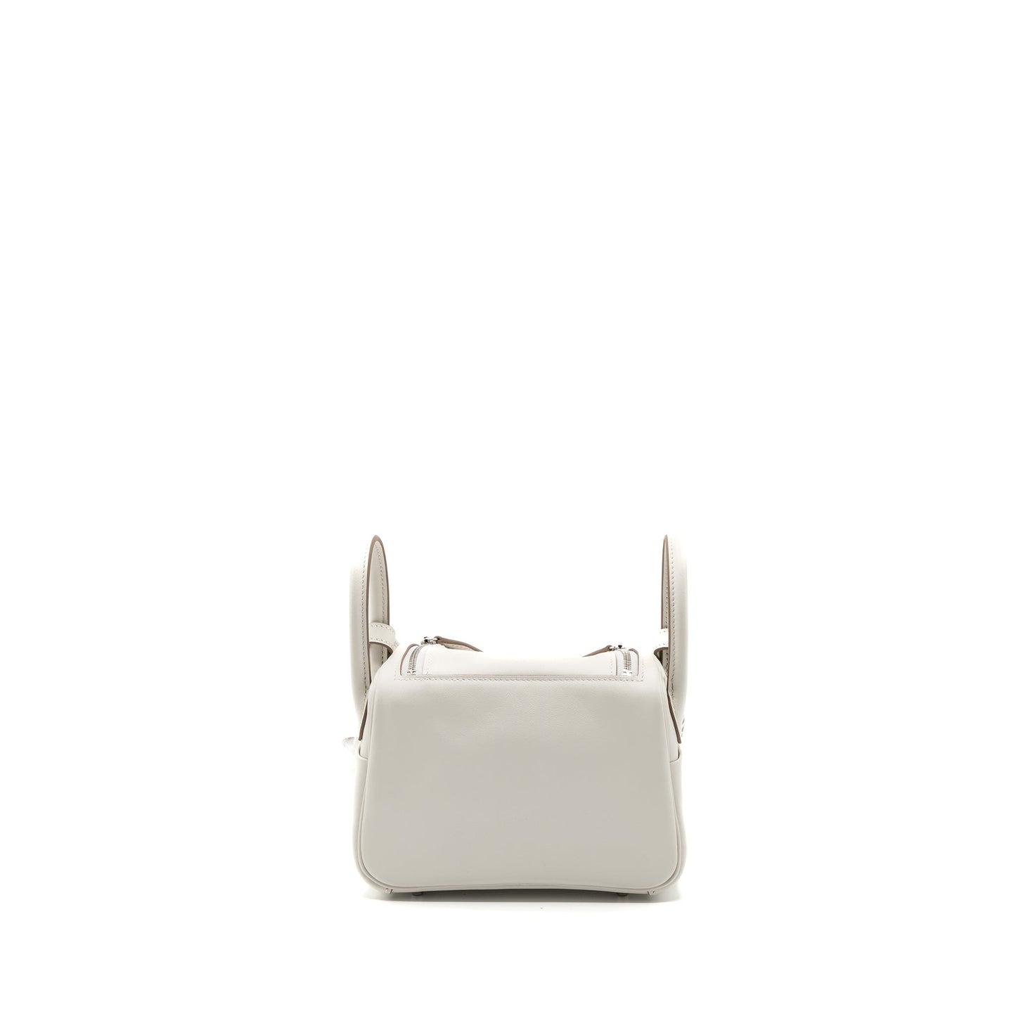 Hermes Mini Lindy Swift Gris Pale/ Gris Meyer SHW Stamp B