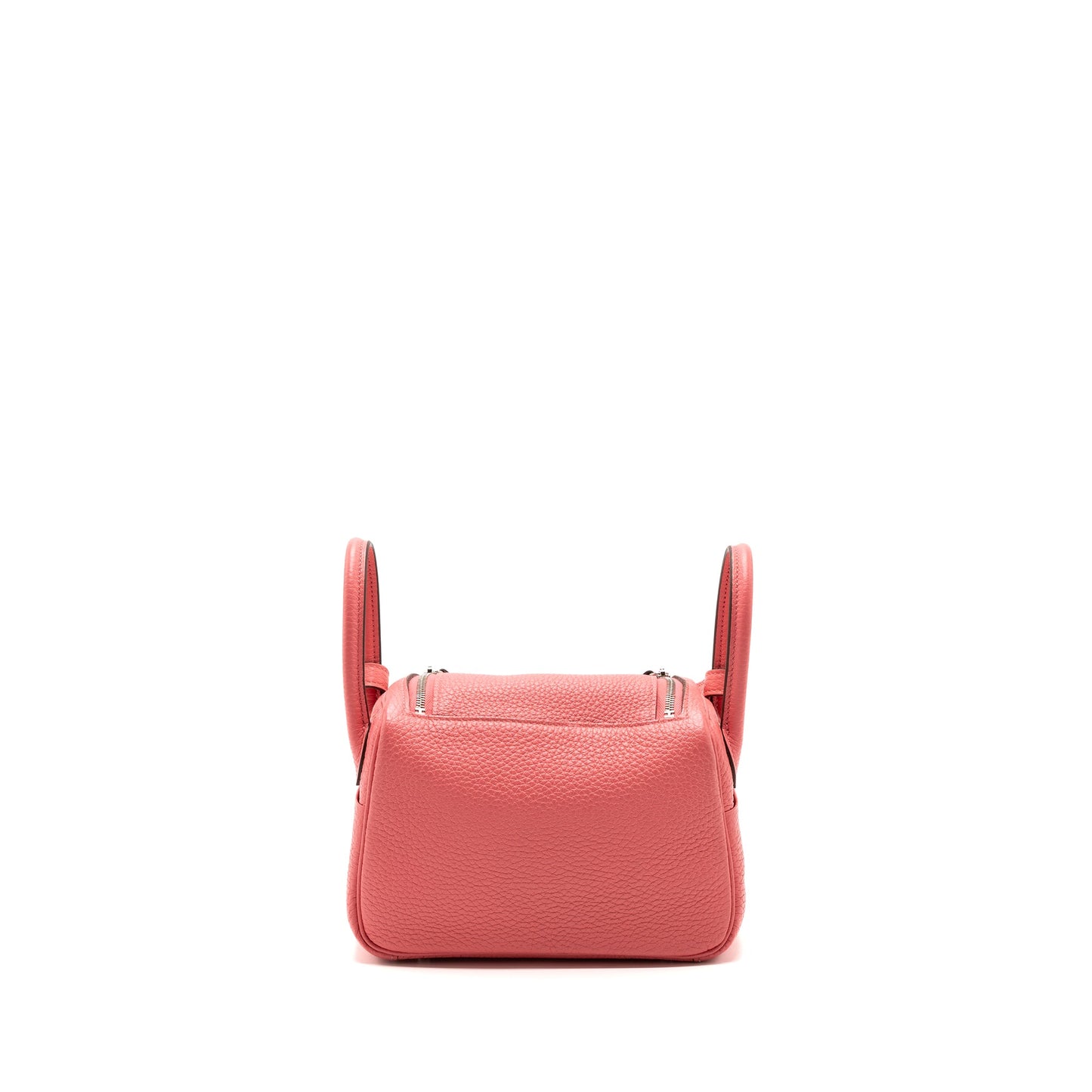 Hermes Mini Lindy Clemence 8W Rose Azalee SHW Stamp Z