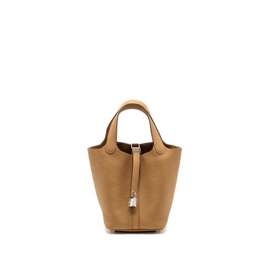 Hermes Picotin 18 Clemence biscuit SHW Stamp B