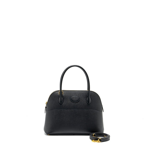 HERMES Bolide 27 Epsom Black GHW Stamp Y