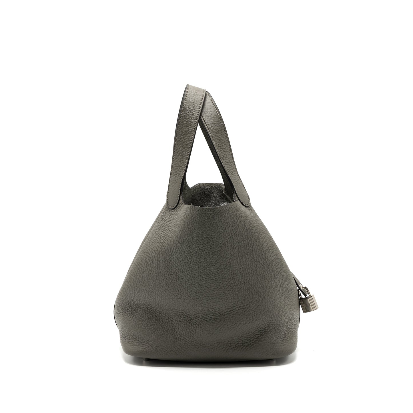 Hermes Picotin 22 Clemence Gris Meyer SHW Stamp U