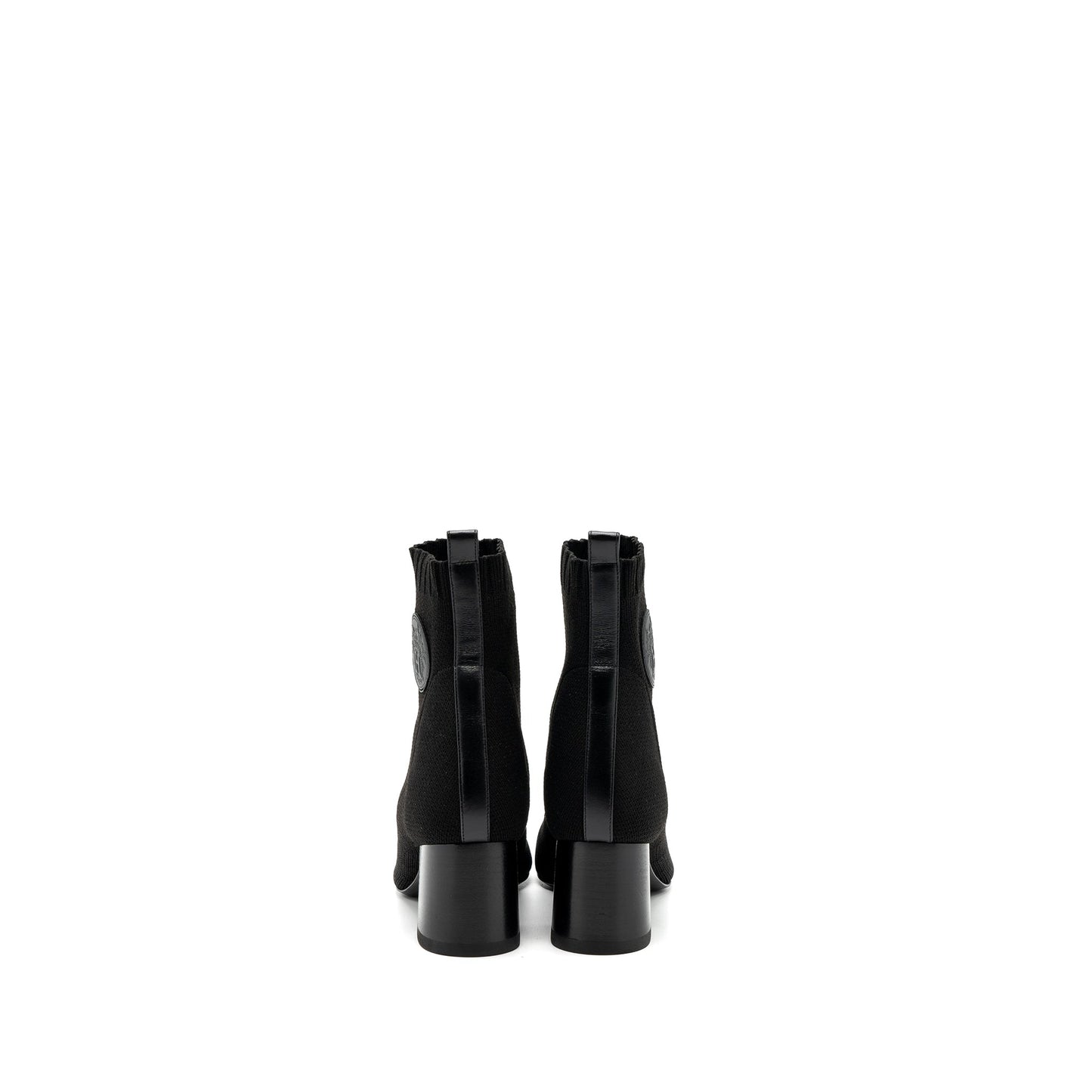 Hermes Size 36 Volver 60 Ankle Boots Chenille Knit/ Calfskin Black