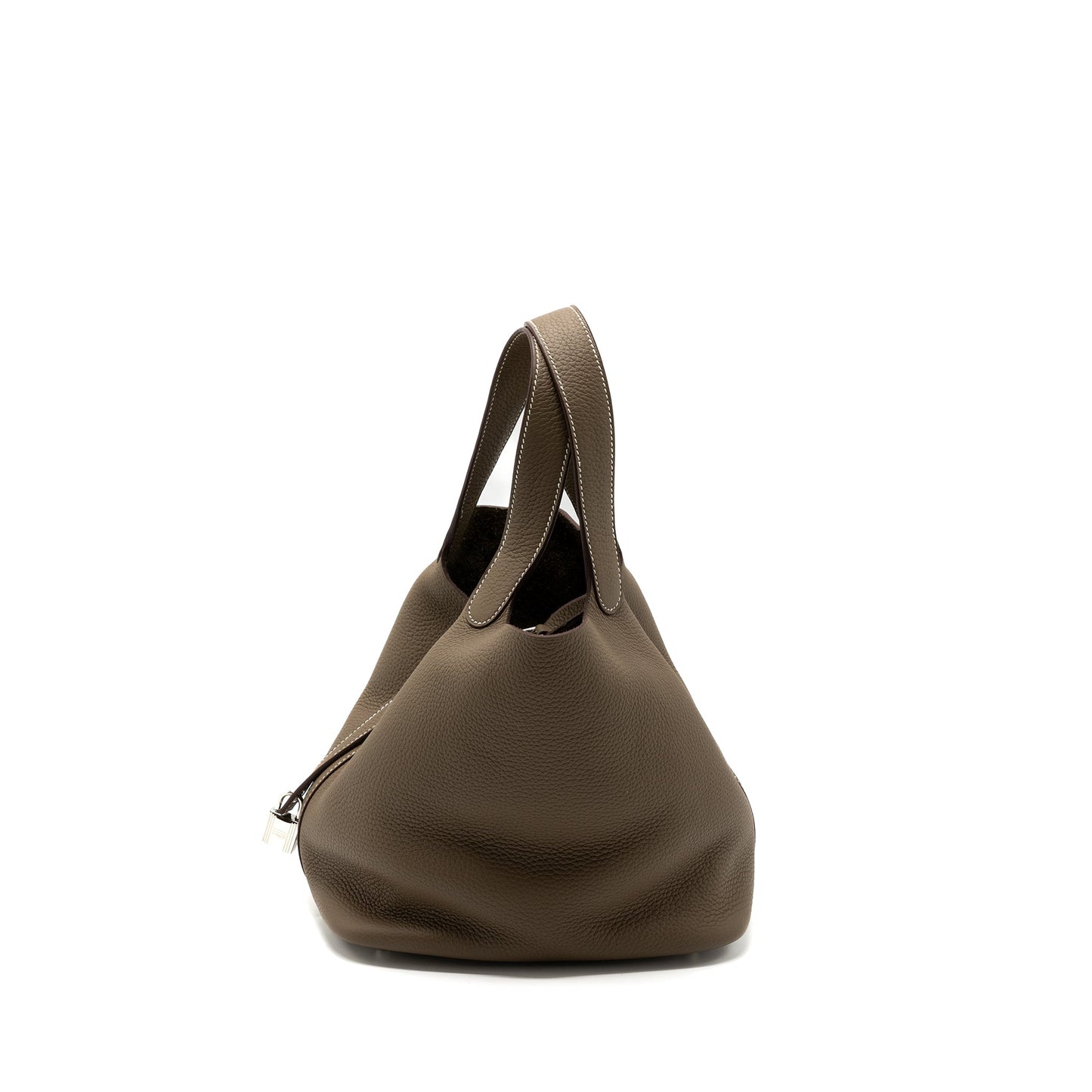 Hermes picotin 22 lock bag clemence etoupe SHW stamp Z