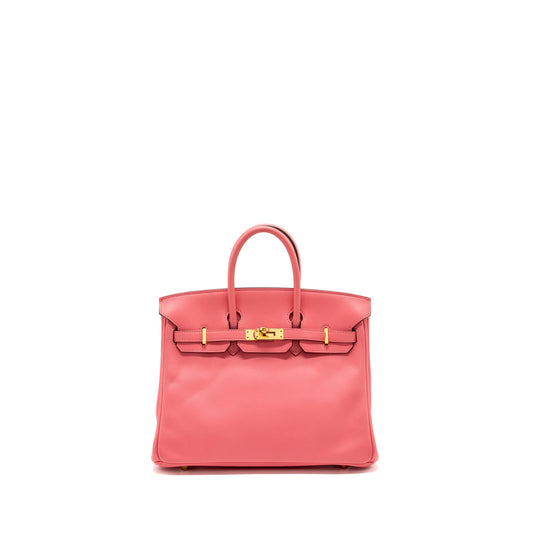Hermes birkin25 swift rose azalee GHW stamp X