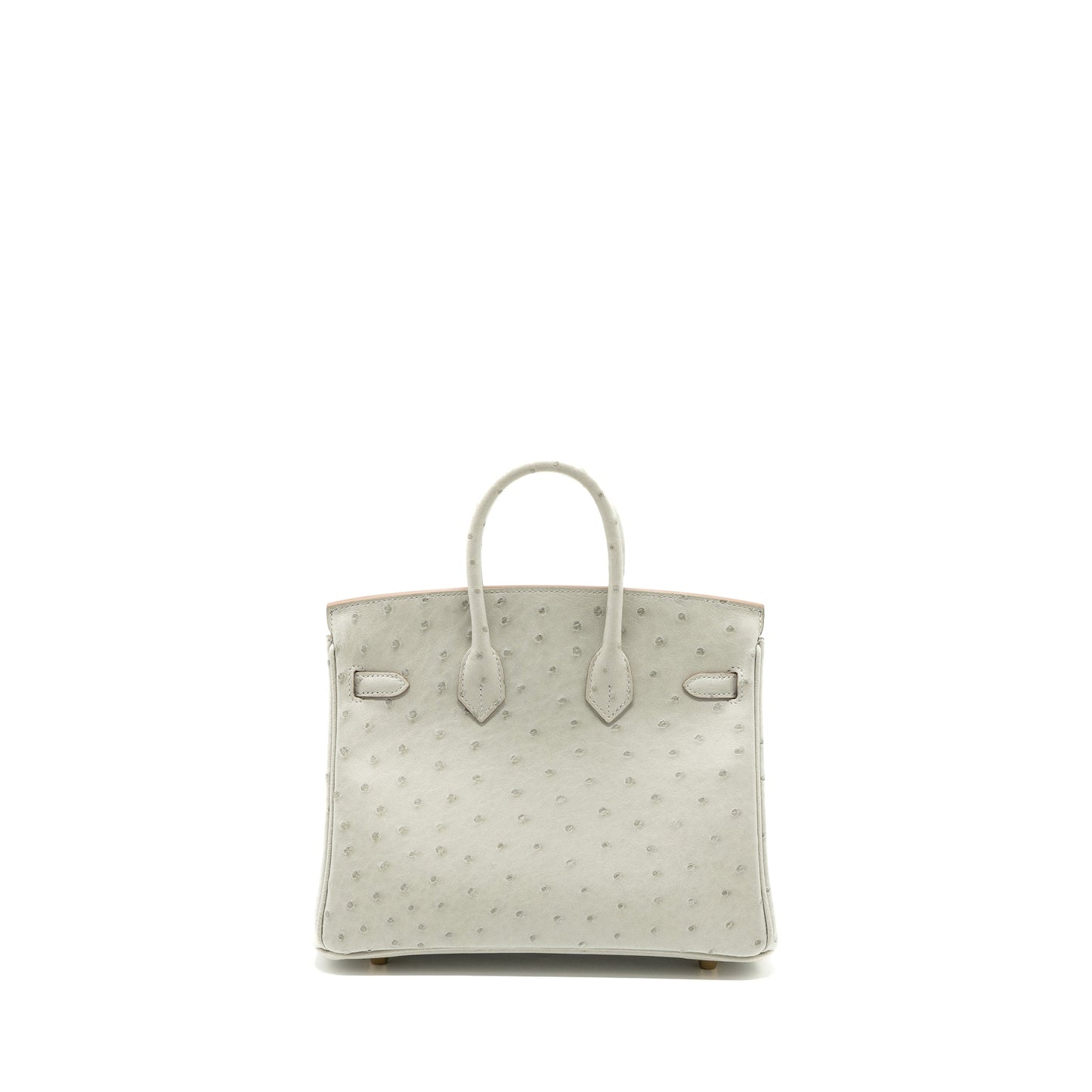 Hermes birkin 25 ostrich gris perle GHW stamp Z