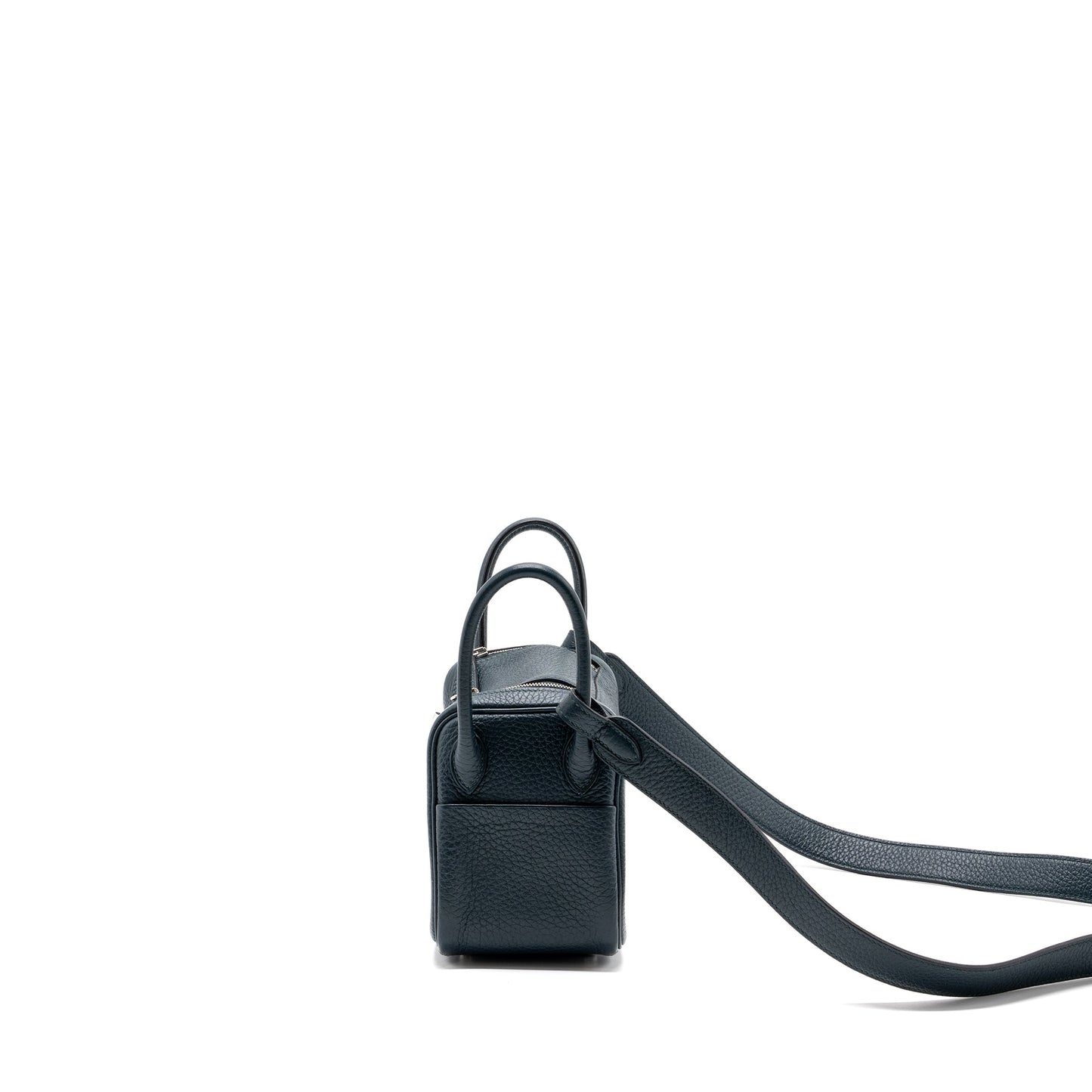Hermes Mini Lindy Clemence Vert Cypres SHW stamp U