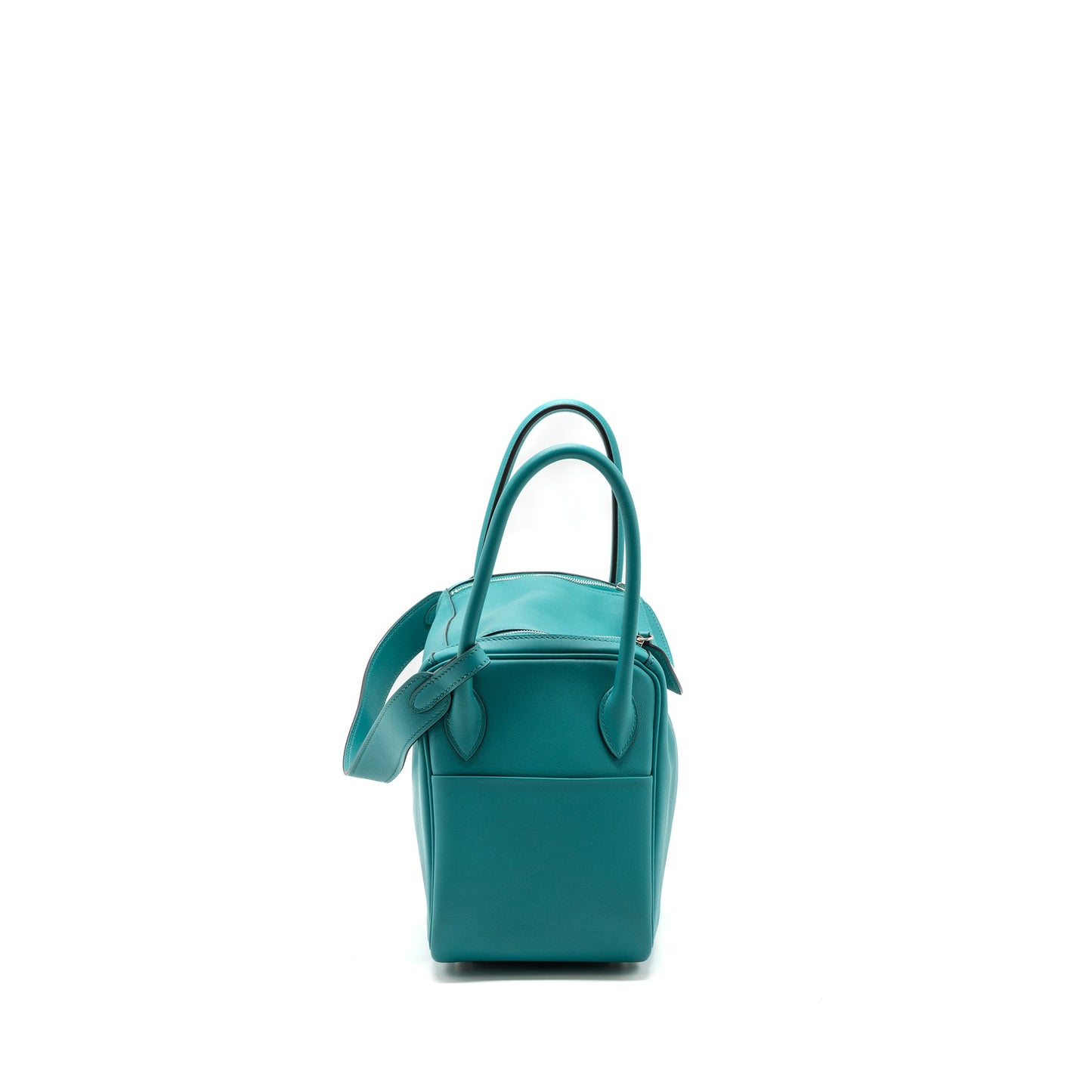 Hermes Lindy 26 Swift Blue Paon SHW Stamp X