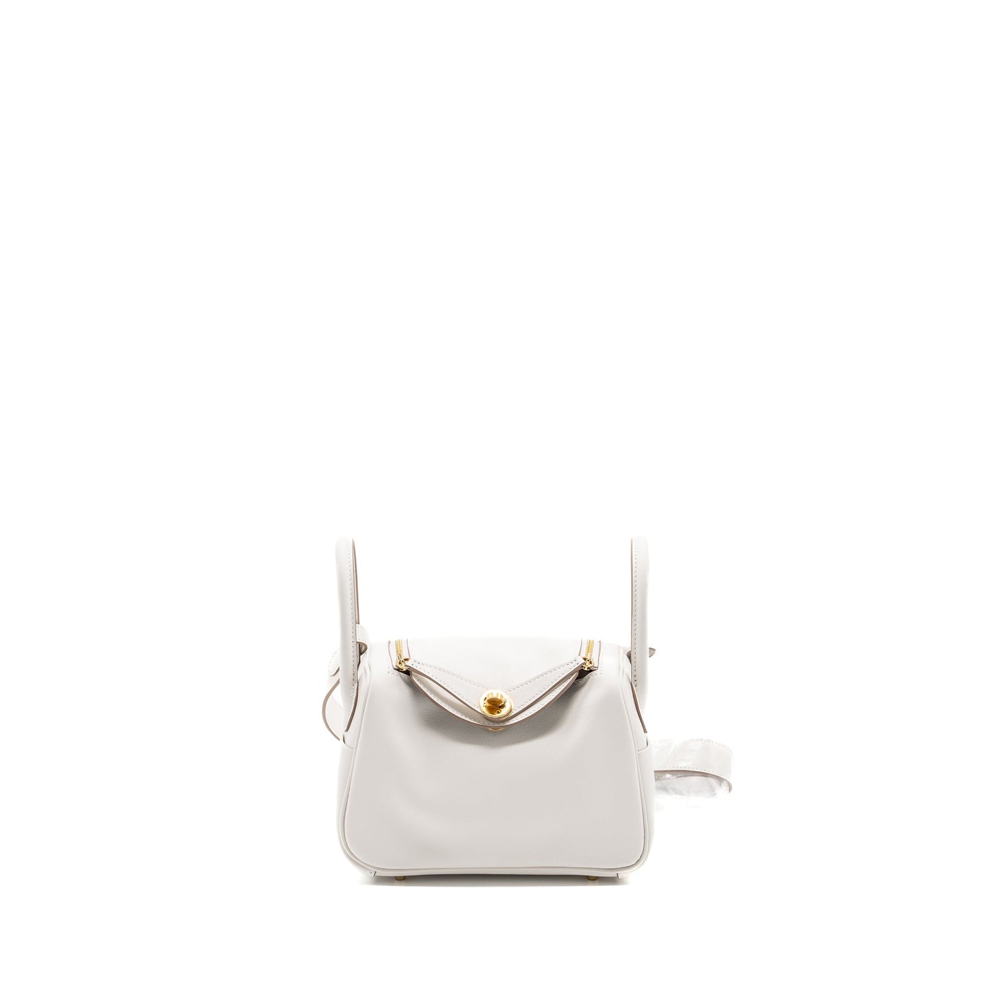 hermes mini lindy swift gris pale / gris Meyer GHW stamp B