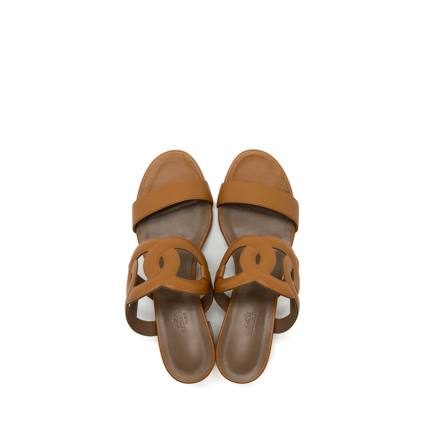 Hermes size 38.5 Bikini sandal Nappa leather beige dore