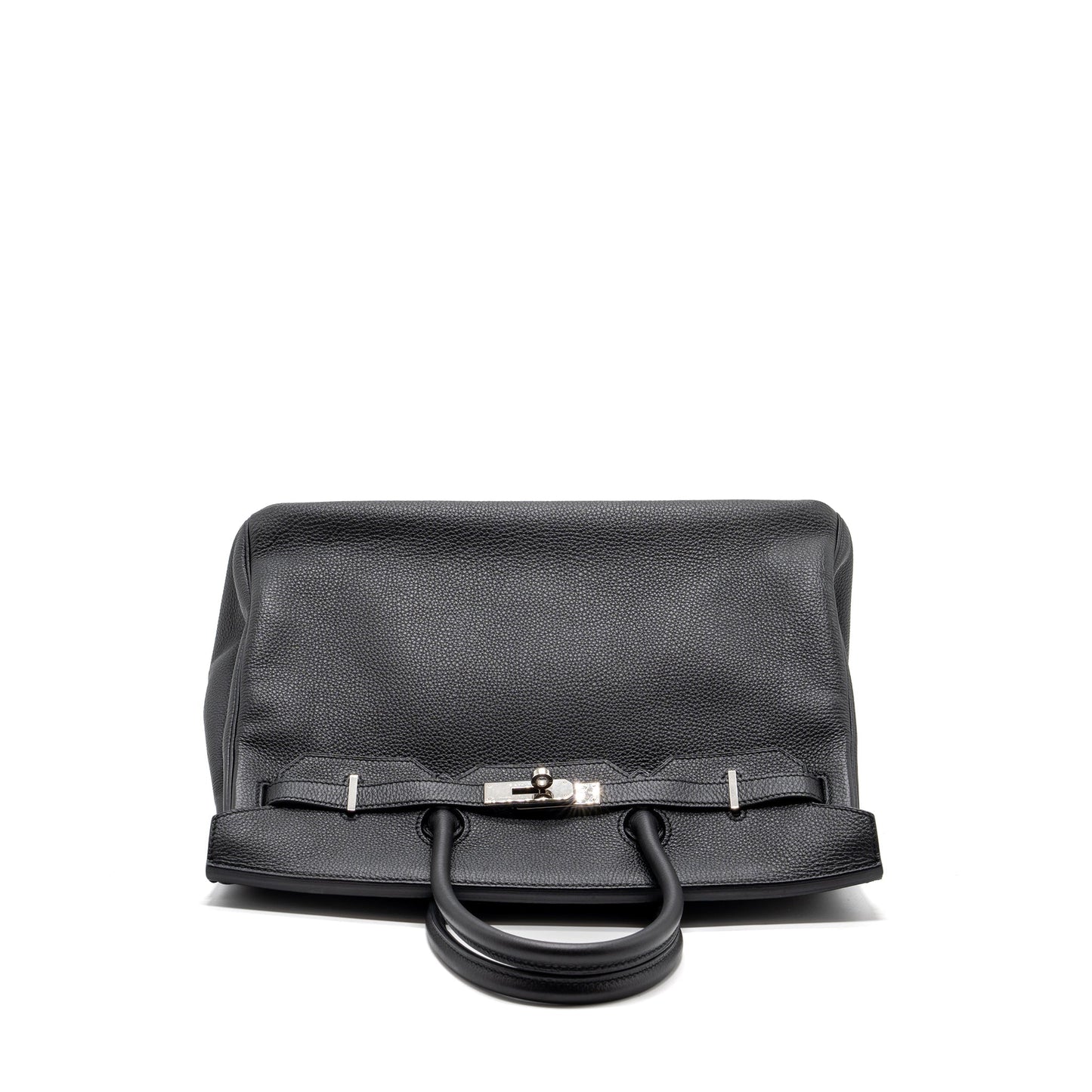 Hermes Birkin 35 Togo Black SHW Stamp Square R