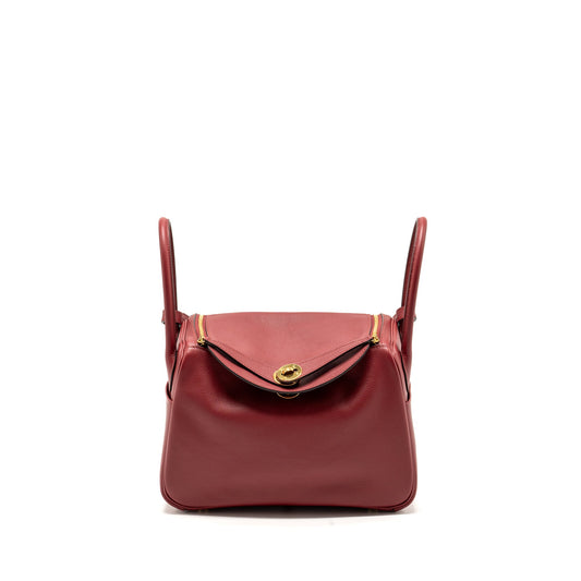 Hermes Lindy 26 Evercolor Rouge Grenat GHW Stamp U