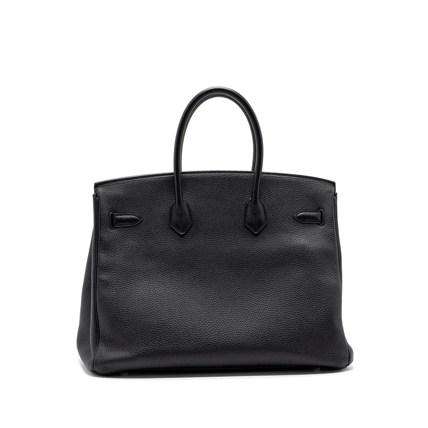 Hermes Birkin 35 Togo Black SHW Stamp Square R