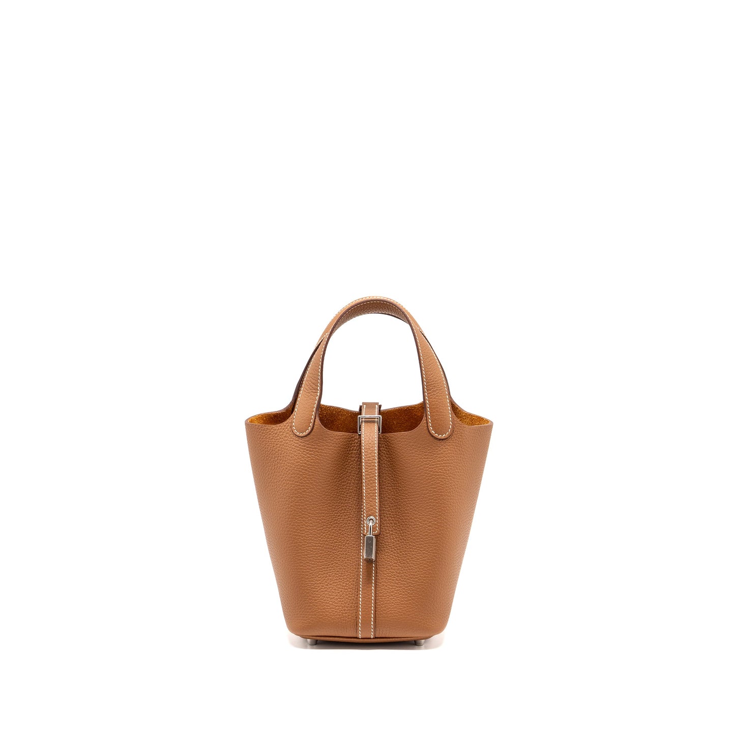Hermes Picotin 18 Lock Bag Clemence Gold SHW Stamp B